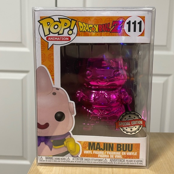 Funko Pop Dragonball Z #111 Majin Buu (Special Edition Pink Chrome) - Picture 1 of 6